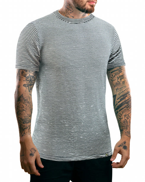 CAMISETA TEXTURIZADA LISA IRIS RAYAS