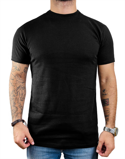 CAMISETA LISA NEGRA - ALTO GRAMAJE 330G