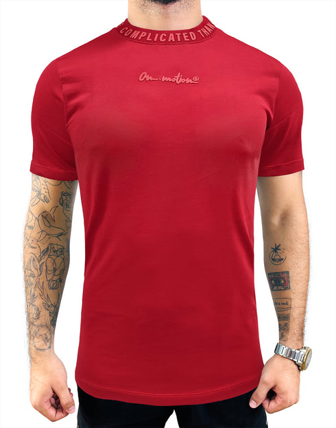 CAMISETA CUELLO RELIEVE 220 GR