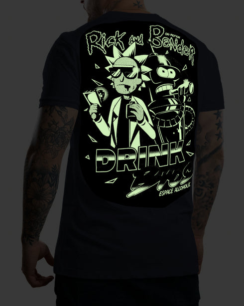 CAMISETA RICK Y BENDER FOTOLUMINISCENTE