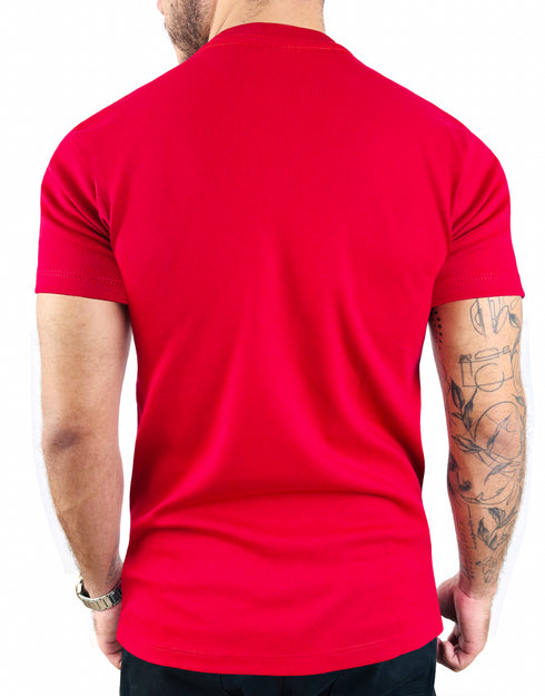 CAMISETA LISA ROJA - ALTO GRAMAJE 330G