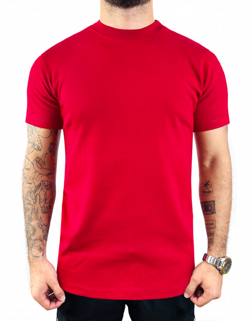 CAMISETA LISA ROJA - ALTO GRAMAJE 330G