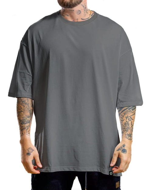 OVERSIZE LISA GRIS - ALTO GRAMAJE 290G
