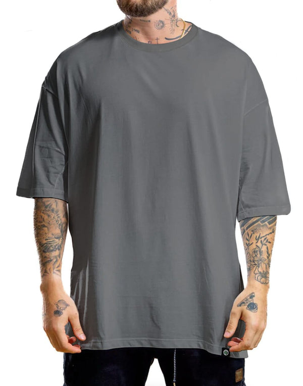 OVERSIZE LISA GRIS - ALTO GRAMAJE 290G