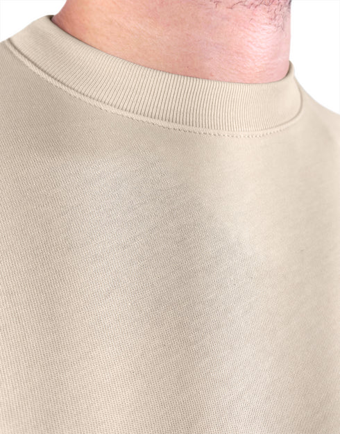 CAMISETA LISA BEIGE - ALTO GRAMAJE 290G
