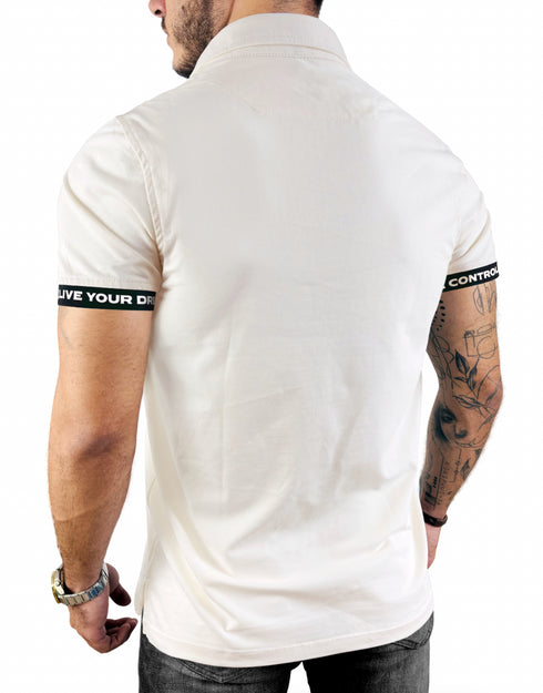 POLO P010 IVORY/NEGRO