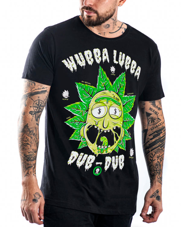 CAMISETA RICK CANNABIS FOTOLUMINISCENTE