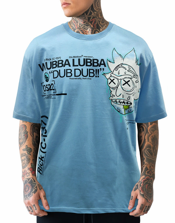 OVERSIZE RICK WUBBA LUBBA AZUL