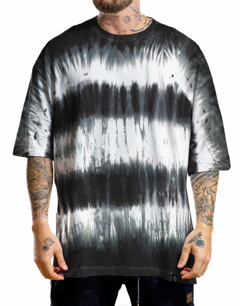 Oversize  Tie Dye Black