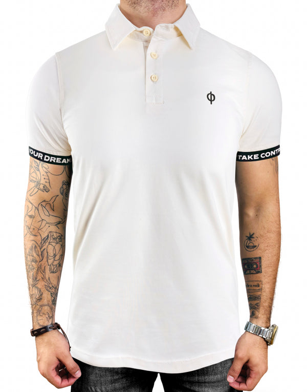 POLO P010 IVORY/NEGRO