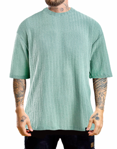 OVERSIZE  TEXTURIZADA LISA ARTISAN TEAL